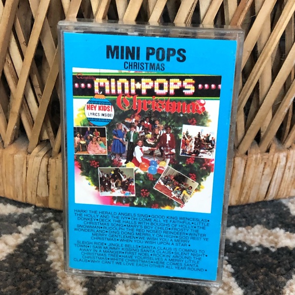 80's "Mini Pops Christmas" Cassette - 80's Holiday Music - 80's Christmas Music - Picture 2 of 9